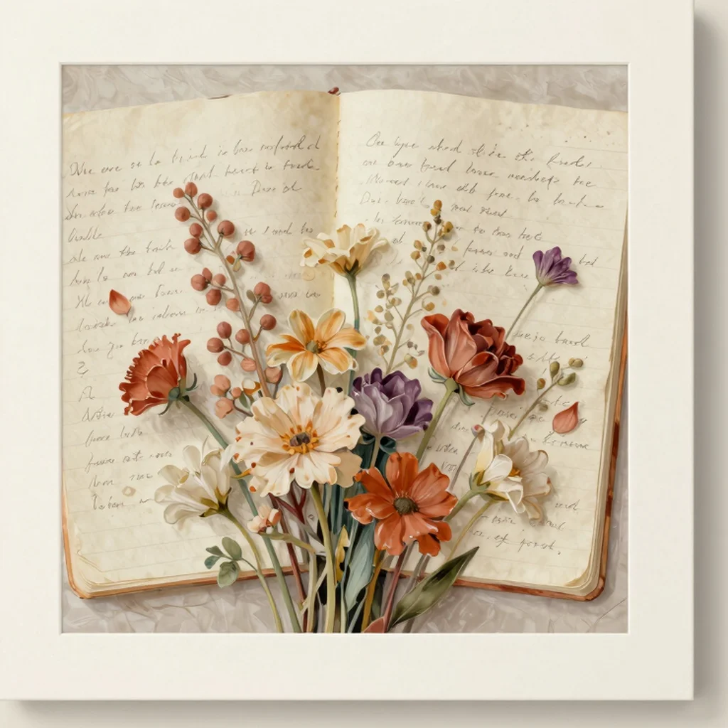 Flores no Caderno
